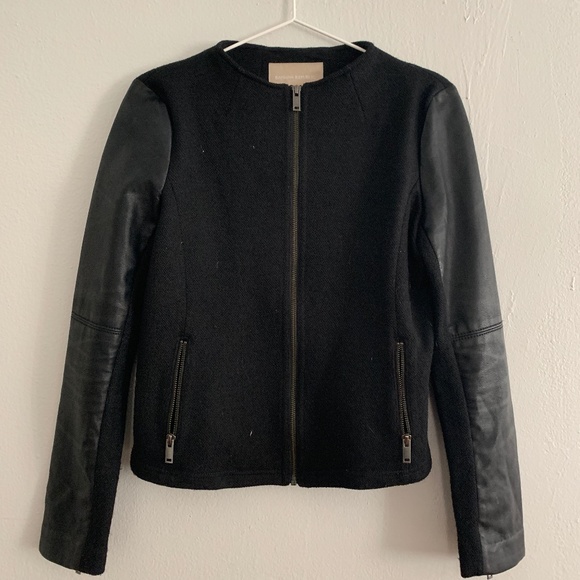 Cropped Jacket | Pleather Arms - Picture 1 of 1